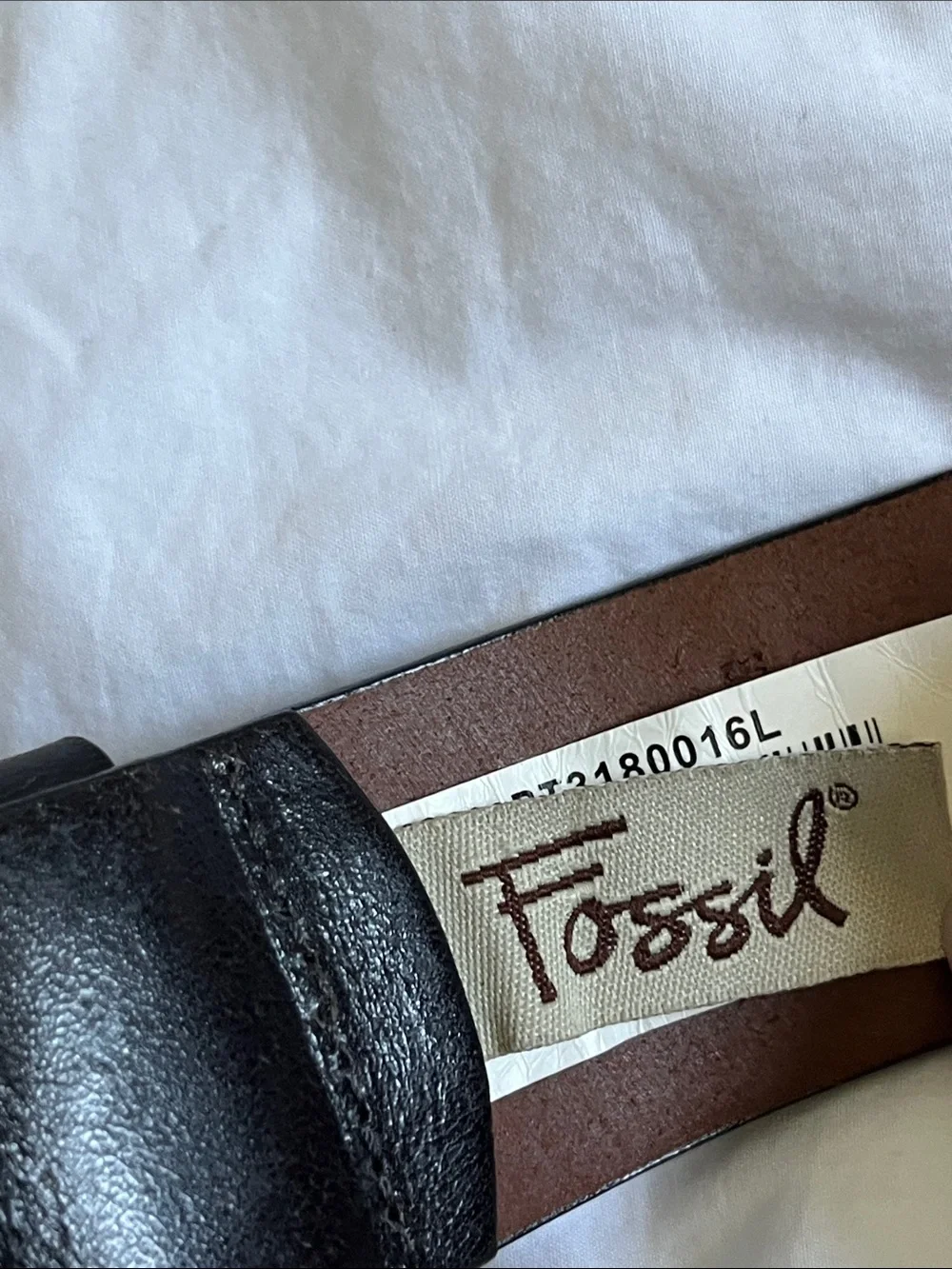 Fossil midnight Patchwork Black multi floral silver studded embellished belt